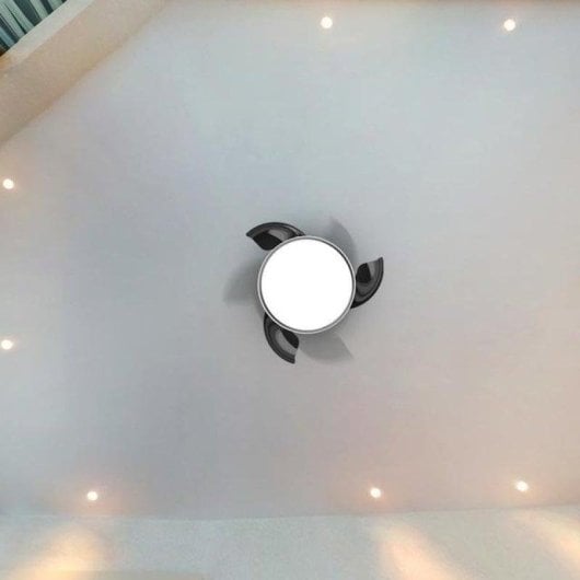 Ventilatore da soffitto Cecotec EnergySilence Aero 4280 Invisible White lame retrattili luce 40W