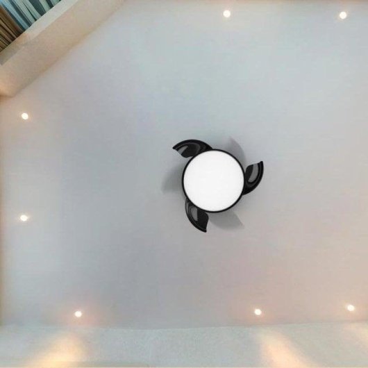 Ventoinha de Teto com Luz Cecotec EnergySilence Aero 4280 Invisible Black 40W 106cm 6 Velocidades Pás Retráteis Comando