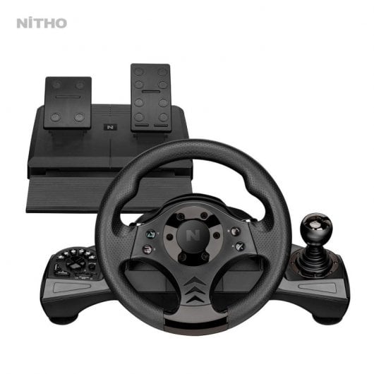 NiTHO Drive Pro V16 Volante de Carreras + Pedales para PC/PS4/Xbox/Switch