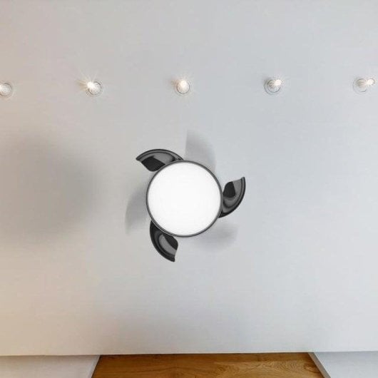 Ventilatore da soffitto Cecotec EnergySilence Aero 4280 Invisible Steel con pale retrattili, luce integrata, 40W, 6 velocità
