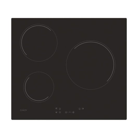 Candy-CH63CC/4U2-Placa-Vitrocerámica-3-Zonas-60cm-Negra
