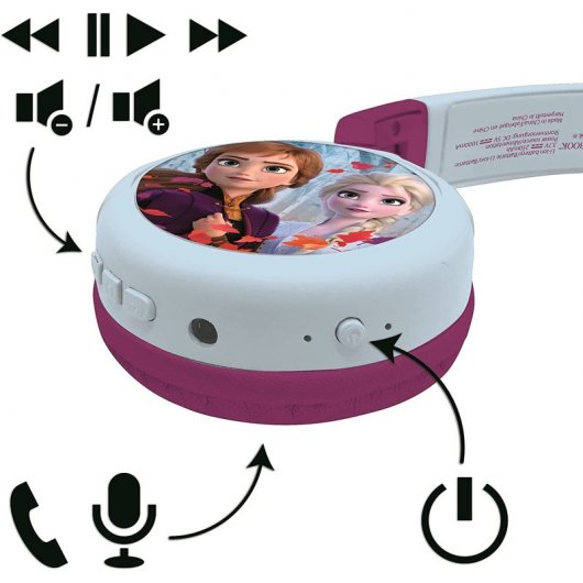 Lexibook HPBT010FZ écouteur/casque Écouteurs Avec fil &sans fil Arceau Musique Bluetooth Bleu clair