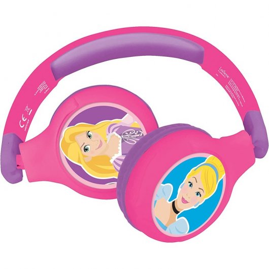 Lexibook Casque Bluetooth Enfant 2 en 1 Princesses Disney