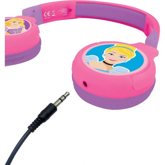 Lexibook Casque Bluetooth Enfant 2 en 1 Princesses Disney