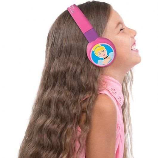 Lexibook Casque Bluetooth Enfant 2 en 1 Princesses Disney