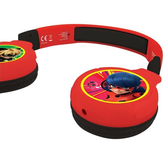 Lexibook Casque Bluetooth Enfant 2 en 1 Coccinelle