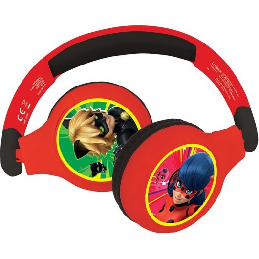 Lexibook Casque Bluetooth Enfant 2 en 1 Coccinelle
