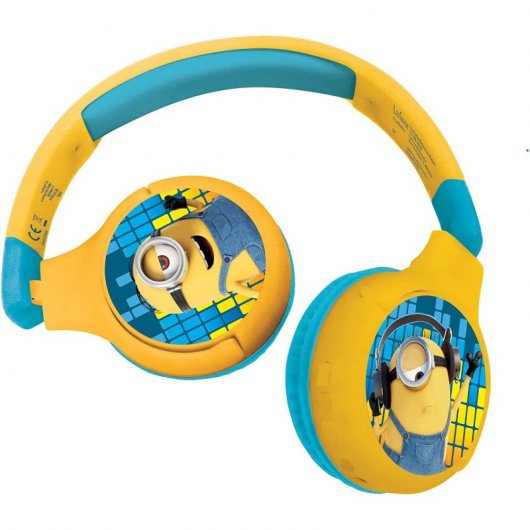 Lexibook Casque Bluetooth Enfant 2 en 1 Minions