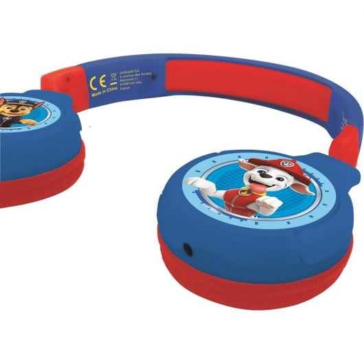 Lexibook Casque Bluetooth Enfant 2 en 1 Paw Patrol