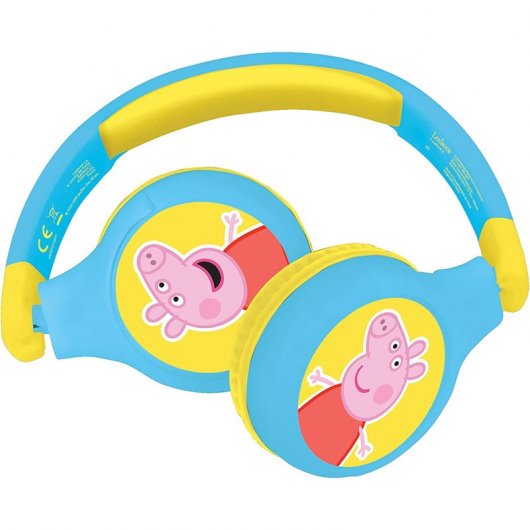 Lexibook Casque Bluetooth Enfant 2 en 1 Peppa Pig
