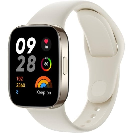 Xiaomi Redmi Watch 3 Bluetooth GPS 42mm AMOLED Marfim Tamanho Único Resistência Água 5ATM SpO2