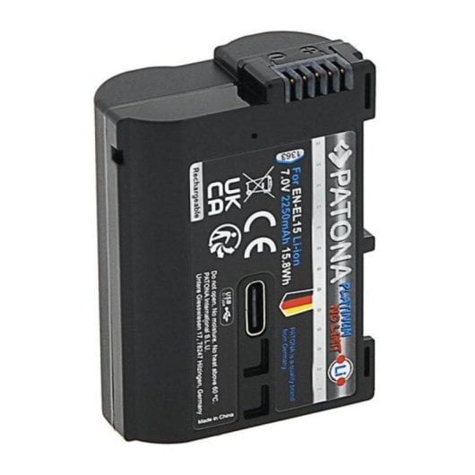 Patona Platinum Batería EN-EL15 con USB-C para Cámaras Nikon