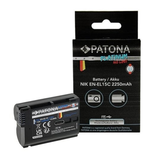 Patona Platinum Batería EN-EL15 con USB-C para Cámaras Nikon