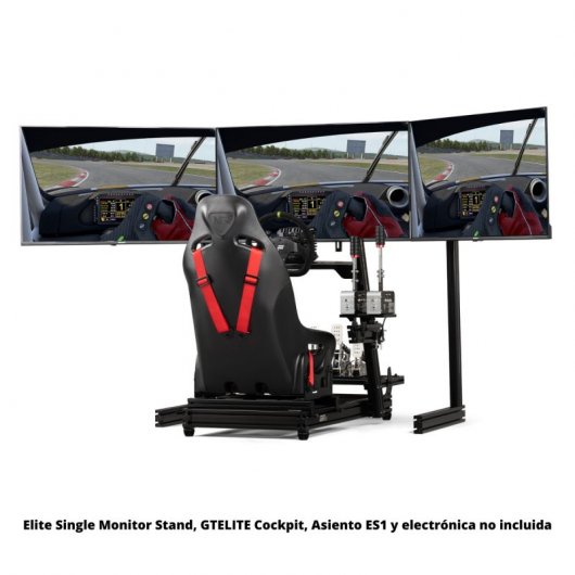 Next Level Racing ELITE Complemento Triple para el Soporte para un Solo Monitor