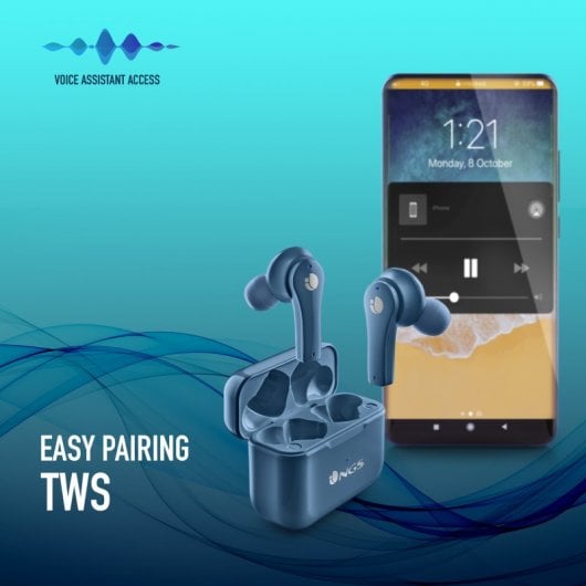 NGS ARTICA BLOOM Auricolare Wireless In-ear Musica e Chiamate USB tipo-C Bluetooth Blu