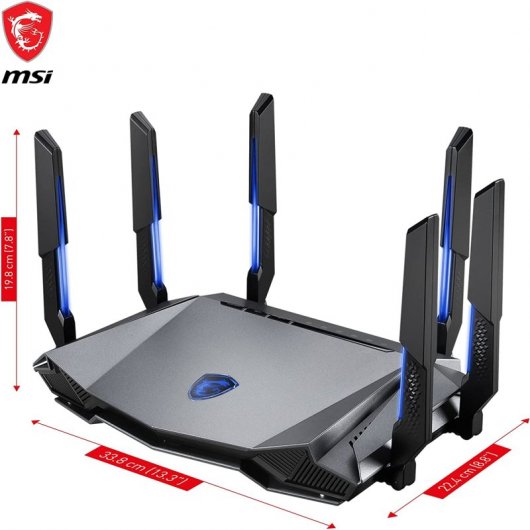 MSI RadiX AXE6600 WiFi 6E Tri-Band Router Gaming