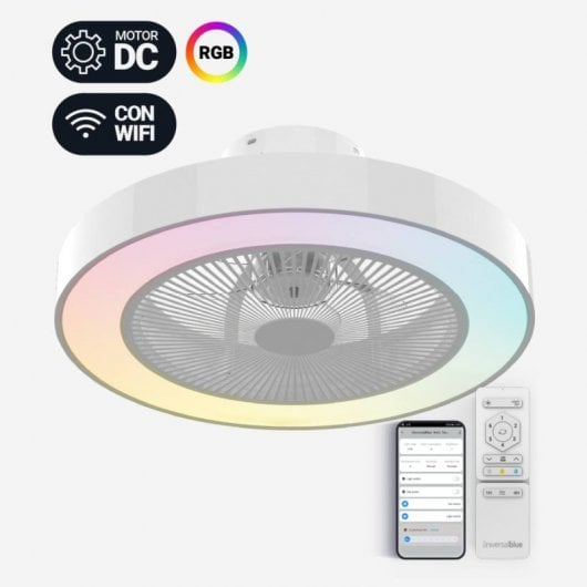 Ventilateur de plafond universel bleu Tramontana 6051W avec WiFi 25W