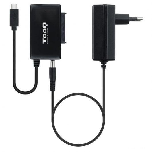 TooQ TQHDA-02C Adaptador para Discos Duros 2.5"/3.5" SATA a USB-C 3.0 con Alimentador