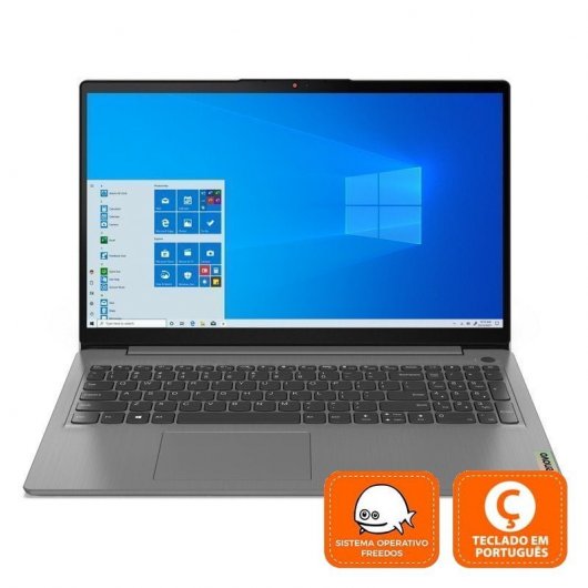 Lenovo IdeaPad 3 15ALC6 AMD Ryzen™ 7 5700U Computer portatile 39,6 cm (15.6") Full HD 8 GB DDR4-SDRAM 512 GB SSD Wi-Fi 6 (802.11ax) Grigio