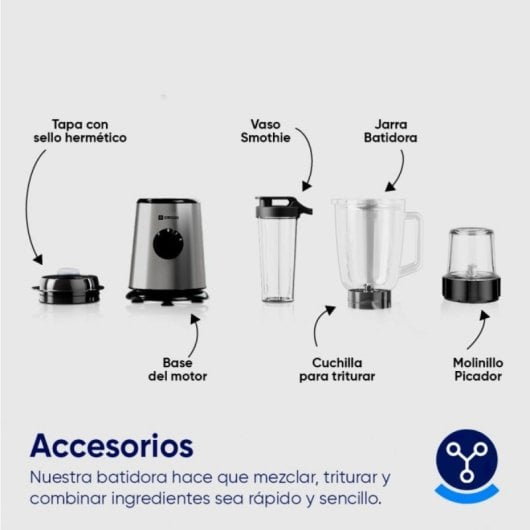 Liquidificador Origial Blend&Mix 1000W ORIMIX1000-IN Capacidade 1.5L Aço Inoxidável