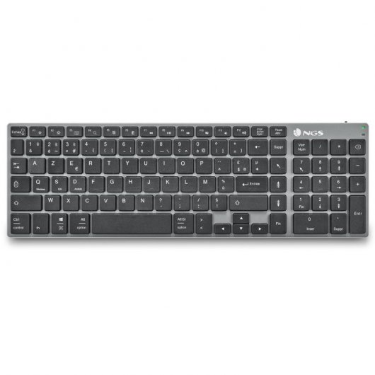 NGS Fortune BT Teclado Sem Fios Multidispositivo Layout AZERTY FR