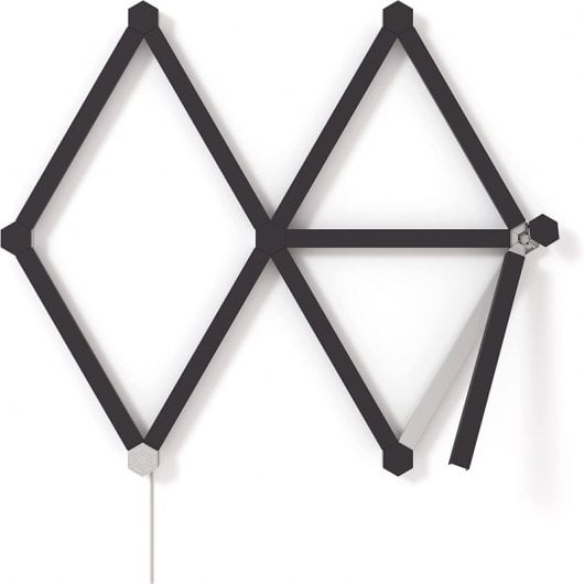 Confezione da 9 skin Nanoleaf Lines, colore nero opaco