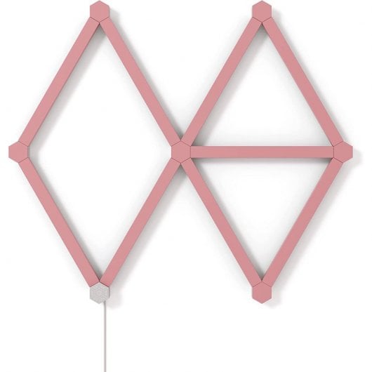 Confezione da 9 skin Nanoleaf Lines rosa opaco