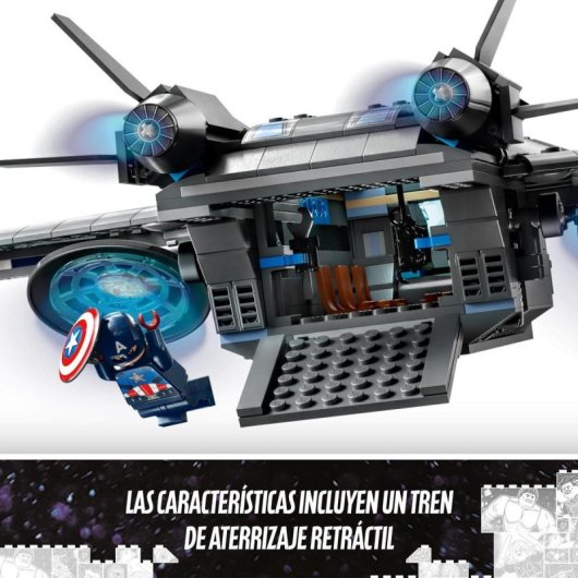 Set de juguetes de construcción LEGO® Marvel 76248 Quinjet de los Vengadores (795 piezas)