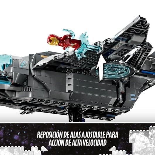 Set de juguetes de construcción LEGO® Marvel 76248 Quinjet de los Vengadores (795 piezas)