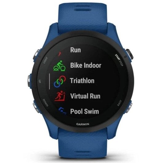 Garmin Forerunner 255 Bluetooth GPS Wifi 46mm MIP Bleu Taille Unique Étanche 5 ATM SpO2 Pulsomètre