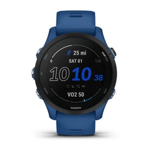 Garmin Forerunner 255 Bluetooth GPS Wifi 46mm MIP Bleu Taille Unique Étanche 5 ATM SpO2 Pulsomètre