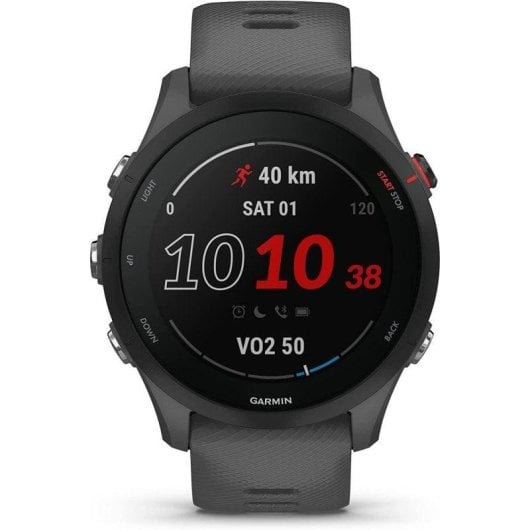 Garmin Forerunner 255 GPS Bluetooth 46mm MIP Gris Étanche 5ATM Pulsomètre SpO2 Suivi Sommeil