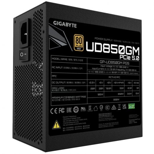 Gigabyte UD850GM PG5 850W 80 Plus Gold Full Modular