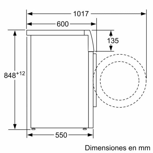 Siemens iQ300 WM12N264ES Lavadora Carga Frontal 8Kg C Blanca