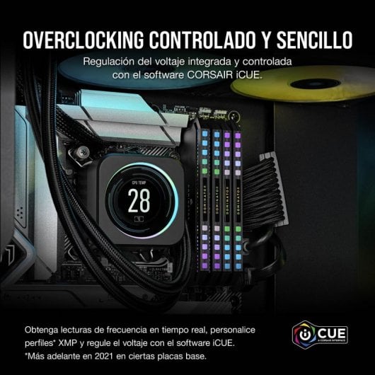 Corsair Dominator Platinum RGB DDR5 6000MHz PC5-48000 32GB 2x16GB CL36 Pretas