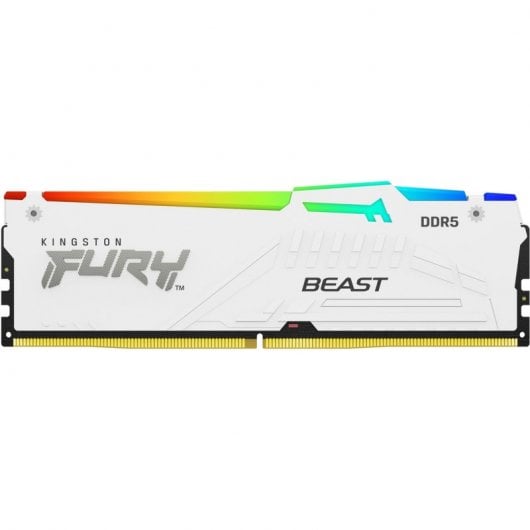 Kingston Technology FURY 64 GB 5200 MT/s DDR5 CL40 DIMM (Kit da 2 moduli) Beast White RGB XMP