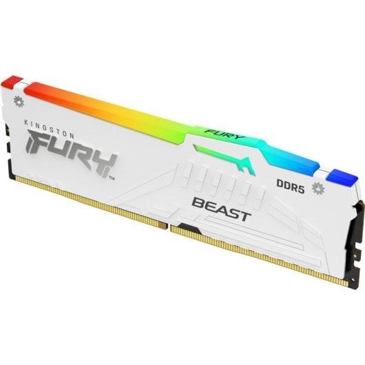 Kingston Technology FURY 64 GB 5200 MT/s DDR5 CL40 DIMM (Kit da 2 moduli) Beast White RGB XMP
