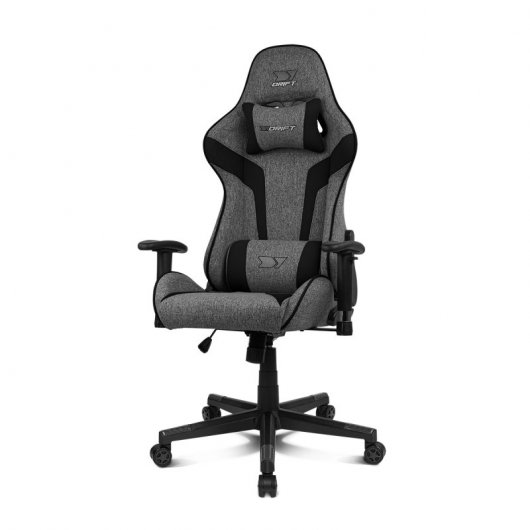 Drift DR90 Silla Gaming de Tela Negra/Gris