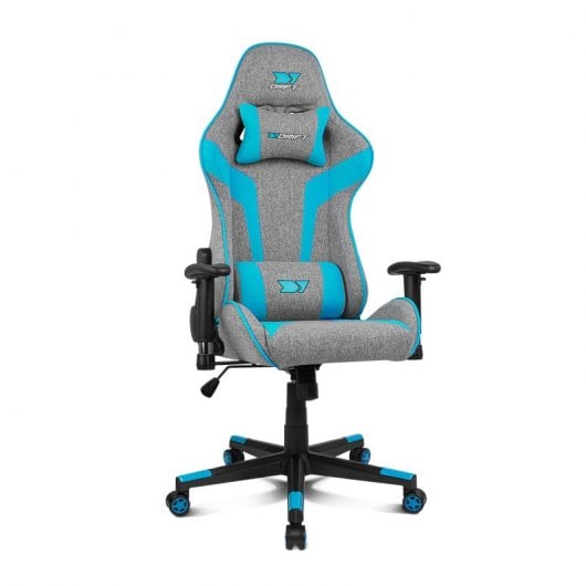 Drift DR90 Silla Gaming de Tela Gris/Azul