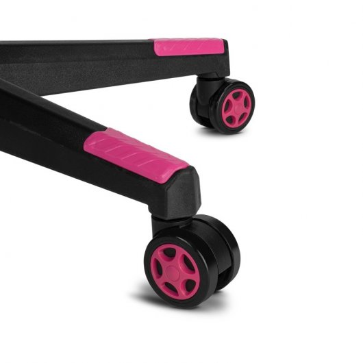 Drift DR90 Silla Gaming de Tela Gris/Rosa