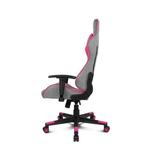 Drift DR90 Silla Gaming de Tela Gris/Rosa