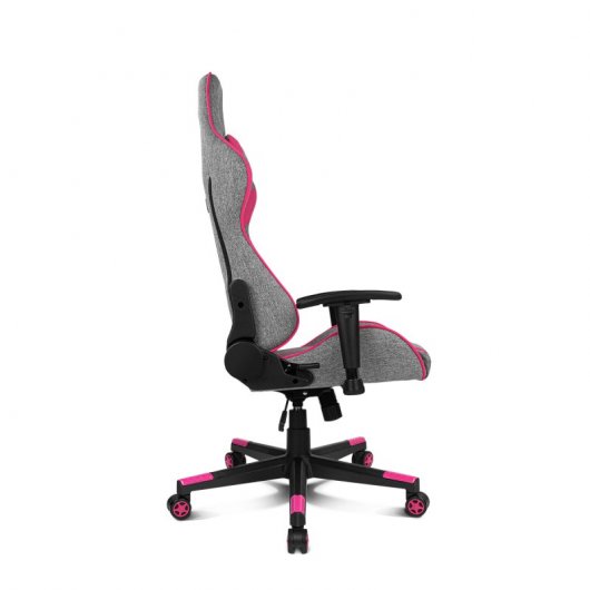 Drift DR90 Silla Gaming de Tela Gris/Rosa
