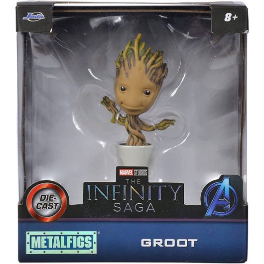 Jada Guardianes de la Galaxia Figura Groot de Metal 10cm Coleccionismo