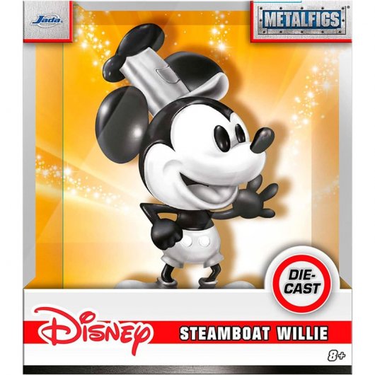 Jada Disney Figura Mickey Steamboat Willie de Metal 10cm Coleccionismo
