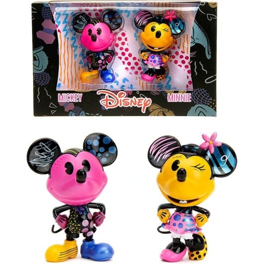 Jada Disney Set de Figuras Mickey y Minnie de Metal Edición Especial 10cm Coleccionismo