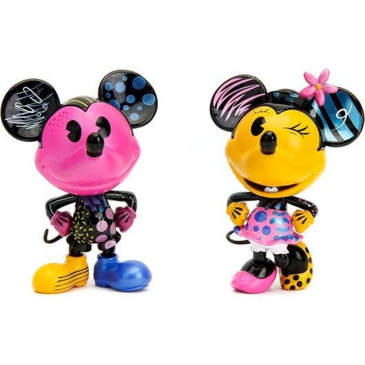 Jada Disney Set de Figuras Mickey y Minnie de Metal Edición Especial 10cm Coleccionismo