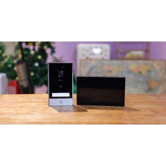 Videoporteiro WiFi EZVIZ HP7 Tela 7” 2K 162° 2 Fios Visão Noturna Controle por Voz