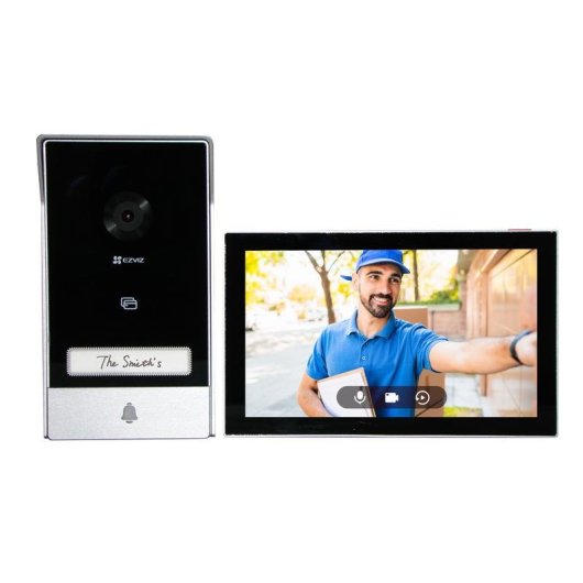 Videoporteiro WiFi EZVIZ HP7 Tela 7” 2K 162° 2 Fios Visão Noturna Controle por Voz