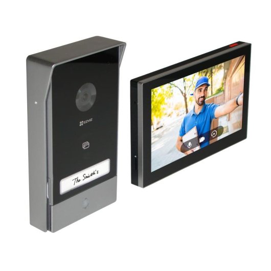 Videoporteiro WiFi EZVIZ HP7 Tela 7” 2K 162° 2 Fios Visão Noturna Controle por Voz