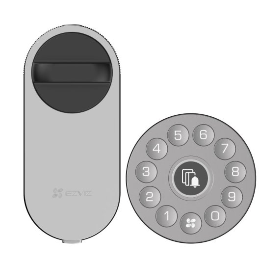 Türschloss EZVIZ DL01S Zigbee Öffnung mit App und PIN-Code Kompatibel mit Home Gateway